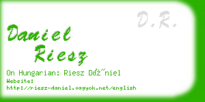 daniel riesz business card